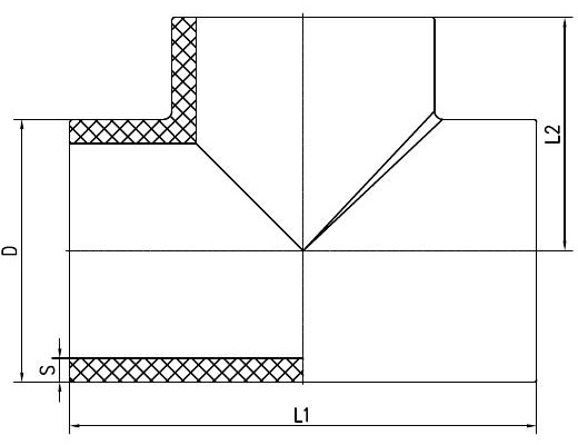 PPH 对焊三通 DN15-600-恒行3