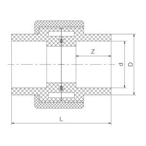 PVDF 由任活接 DN15-100-恒行3