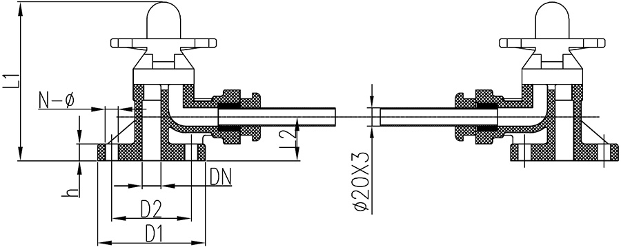 PVDF G41F-10F 液面计 DN15-50-恒行3