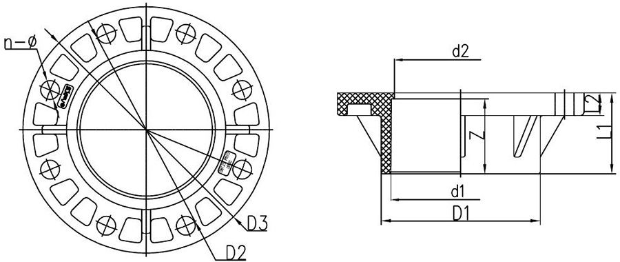 CPVC C款承插法兰 DN15-800-恒行3